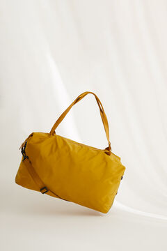 Womensecret Reversible nylon gym bag in mustard and olive green  green