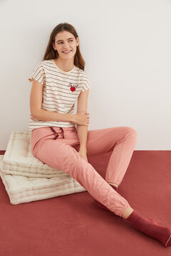Womensecret Long 100% cotton pyjamas red
