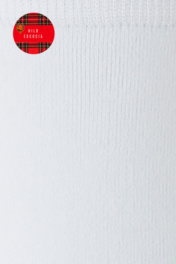 Punto Blanco Meias curtas lisas branco