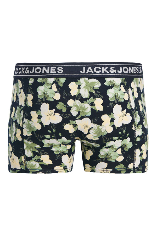 Jack & Jones Lot de 3 boxers imprim&eacute;s noir