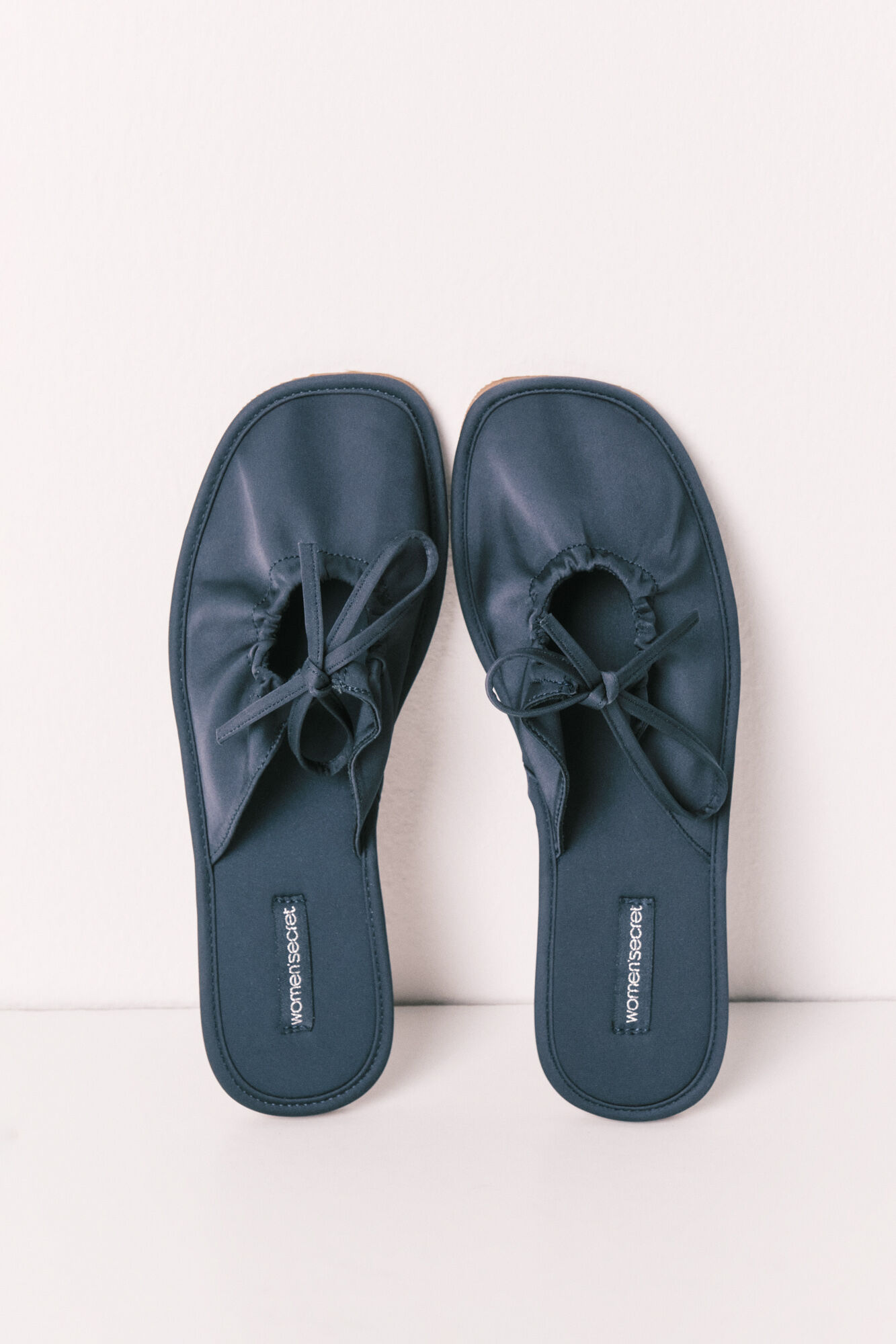 Women'secret Zapatillas casa sat&eacute;n azul