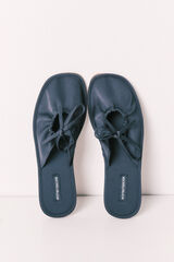 Women'secret Zapatillas casa sat&eacute;n azul verde