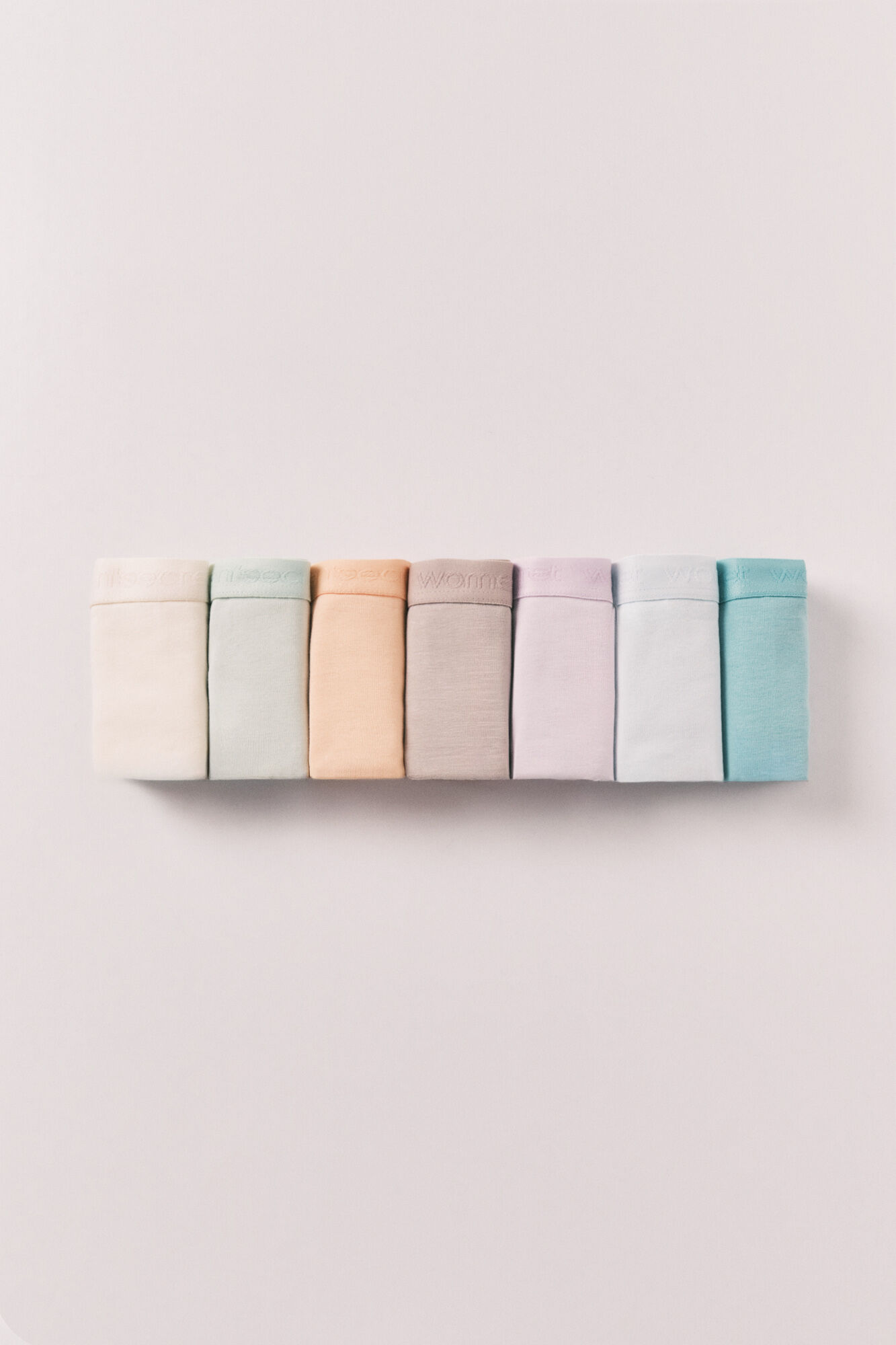 Women'secret Plain cotton 7-pack wide panties with logo