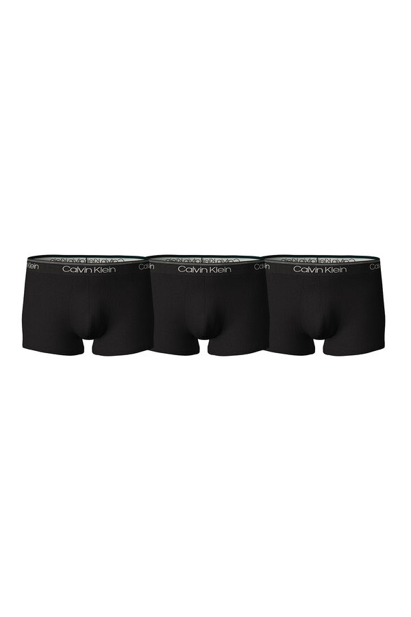 Womensecret Pack of 3 Micro Stretch low-rise boxers fekete