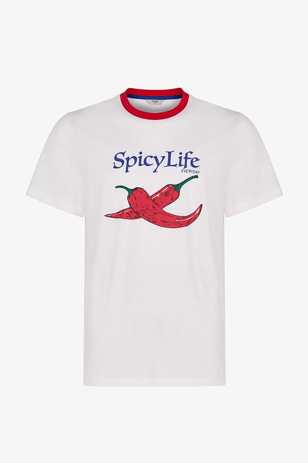 Penti Conjunto de pijama corto rayas guindilla estampado