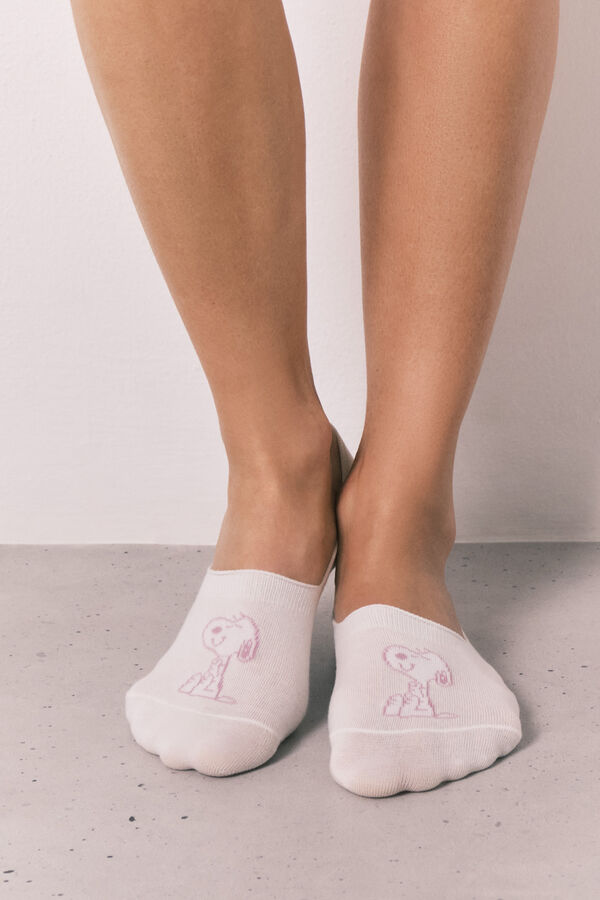 Women'secret Snoopy print 3-pack no-show socks grey