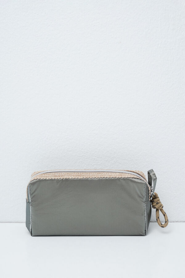 Women'secret Grey small puffer vanity case beige