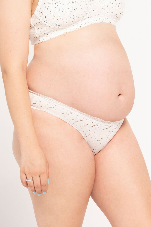 Womensecret Marble print maternity panty fehér