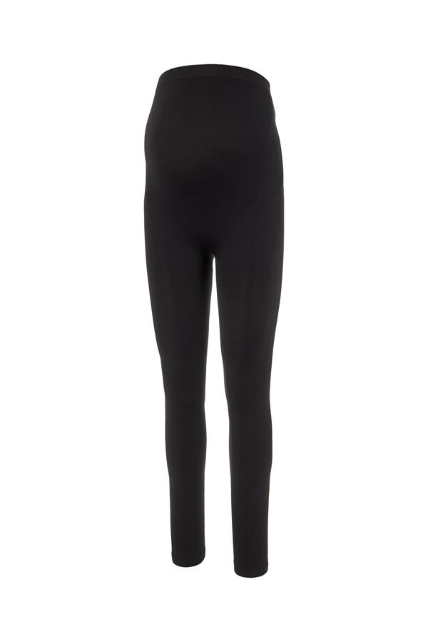 Mamalicious Lange Maternity-Leggings Schwarz