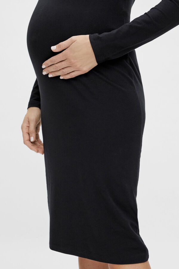 Womensecret Organic cotton maternity dress black