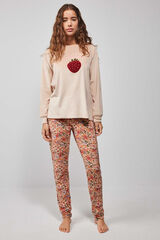 Gisela Micro fleece fabric pajamas pink