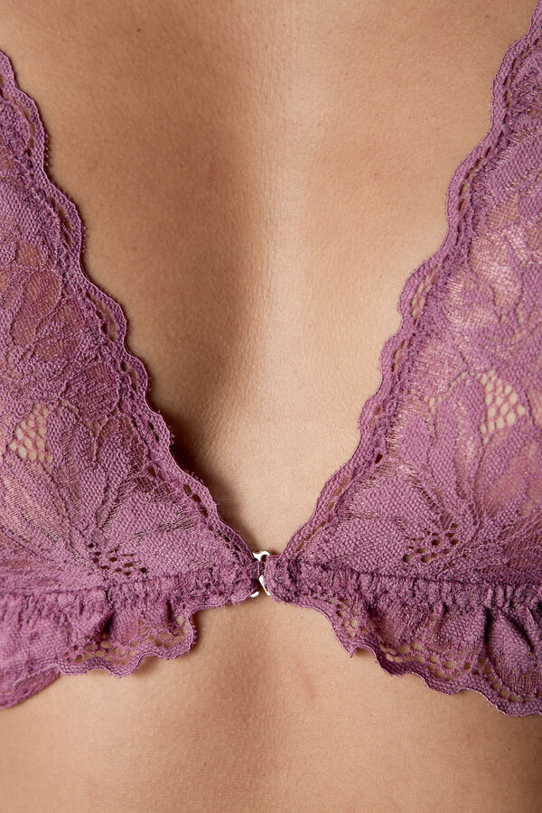 Black Limba Tulipwood halterneck bra Salma pink