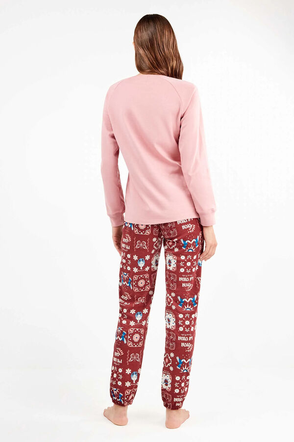 Gisela Frida Kahlo jersey-knit pyjamas set Roze