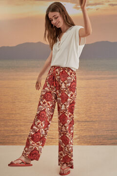 Womensecret Long printed lounge trousers printed