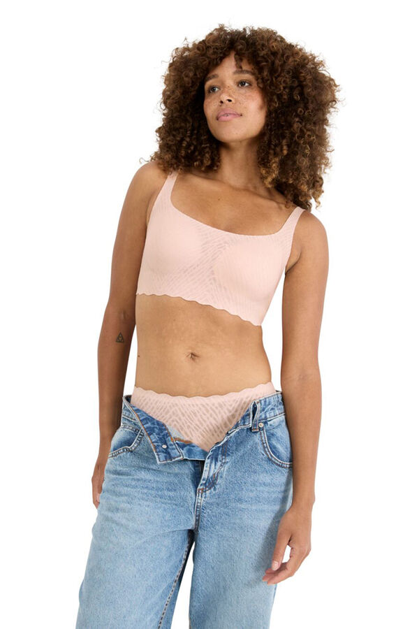 Sloggi Classic lace hip panty pink