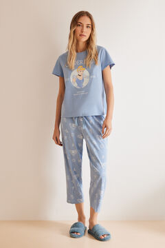 Womensecret 100% cotton Disney Cinderella pyjamas blue