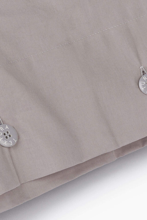 Womensecret Kissenbezug Baumwollperkal. Bett 80-90 cm. Grau