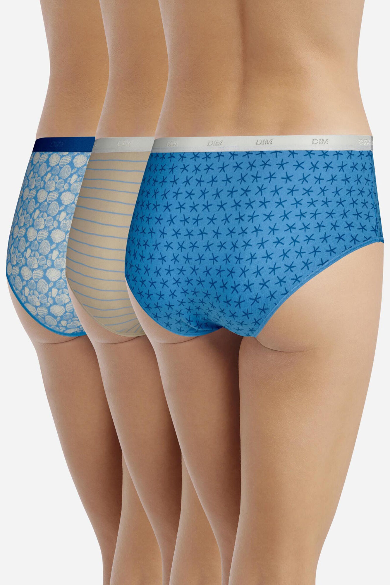 DIM Pack de 3 culottes estampadas