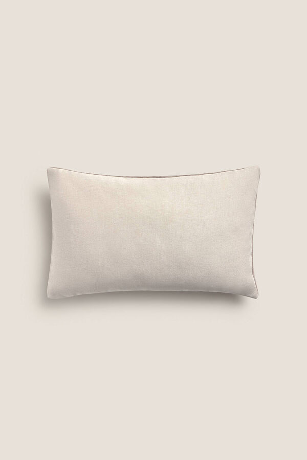 Womensecret Cotton velvet cushion cover marron