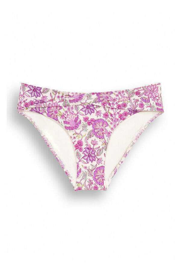 Womensecret Floral print bikini bottoms pink