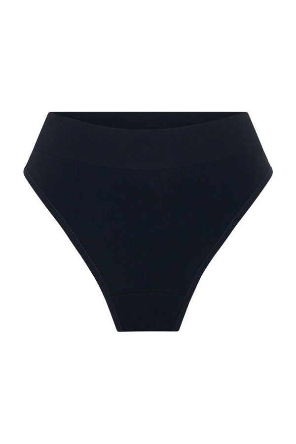 Modibodi Modicomfort Tanga Menstrual Flujo Moderado Black negro