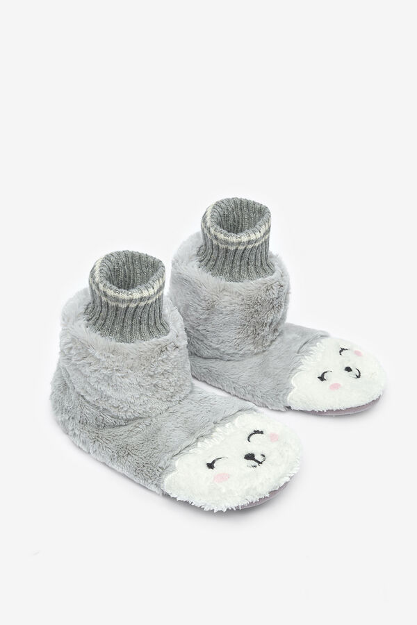 Penti Meias mulher cinzento