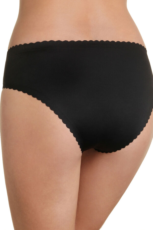 DIM microfibre seamless panty  Crna