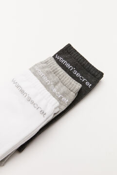 Womensecret Women'secret zoknik, 3 pár egy csomagban rávasalt mintás