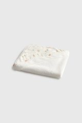 Textura Forest print hooded towel nude