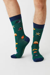 Besocks Calcetines altos Besocks de algod&oacute;n org&aacute;nico color verde verde