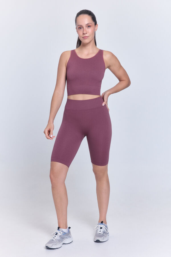Only Play Seamless sports crop top pink