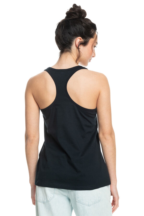 Womensecret T-shirt sem mangas com costas atléticas para mulher - View On The Sea  preto