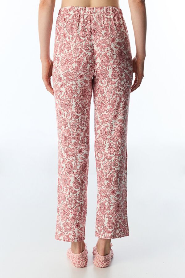 Penti Floral Pyjama Bottoms pink