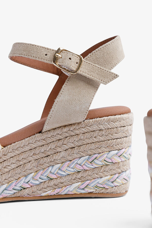 Popa Niskie koturny Albany Bawełna wzorzysty