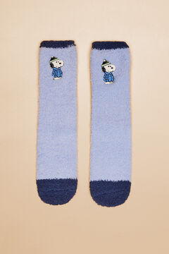 Womensecret Snoopy fluffy socks blue