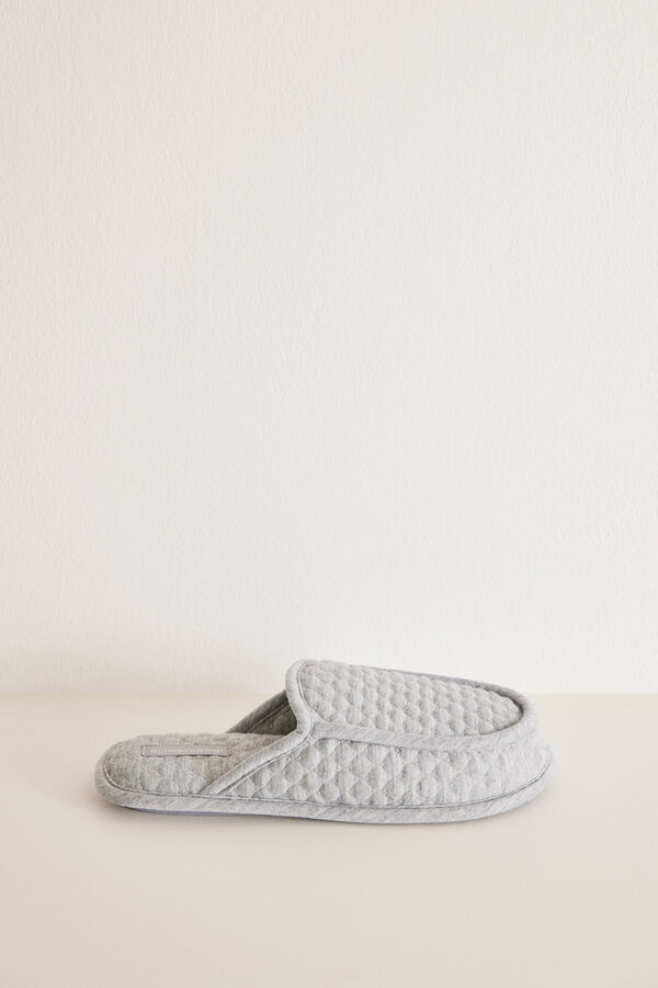 Womensecret Grey puffer slippers grey