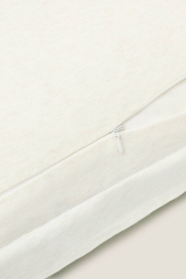 Textura Funda Coj&iacute;n Punto Algod&oacute;n beige