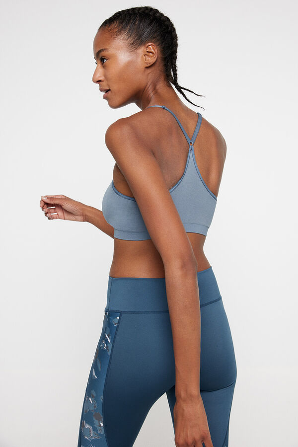 Only Play Sujetador deportivo b&aacute;sico gris