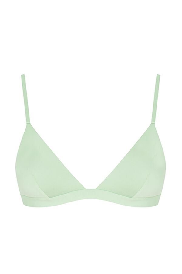 Womensecret Green triangle bikini top green