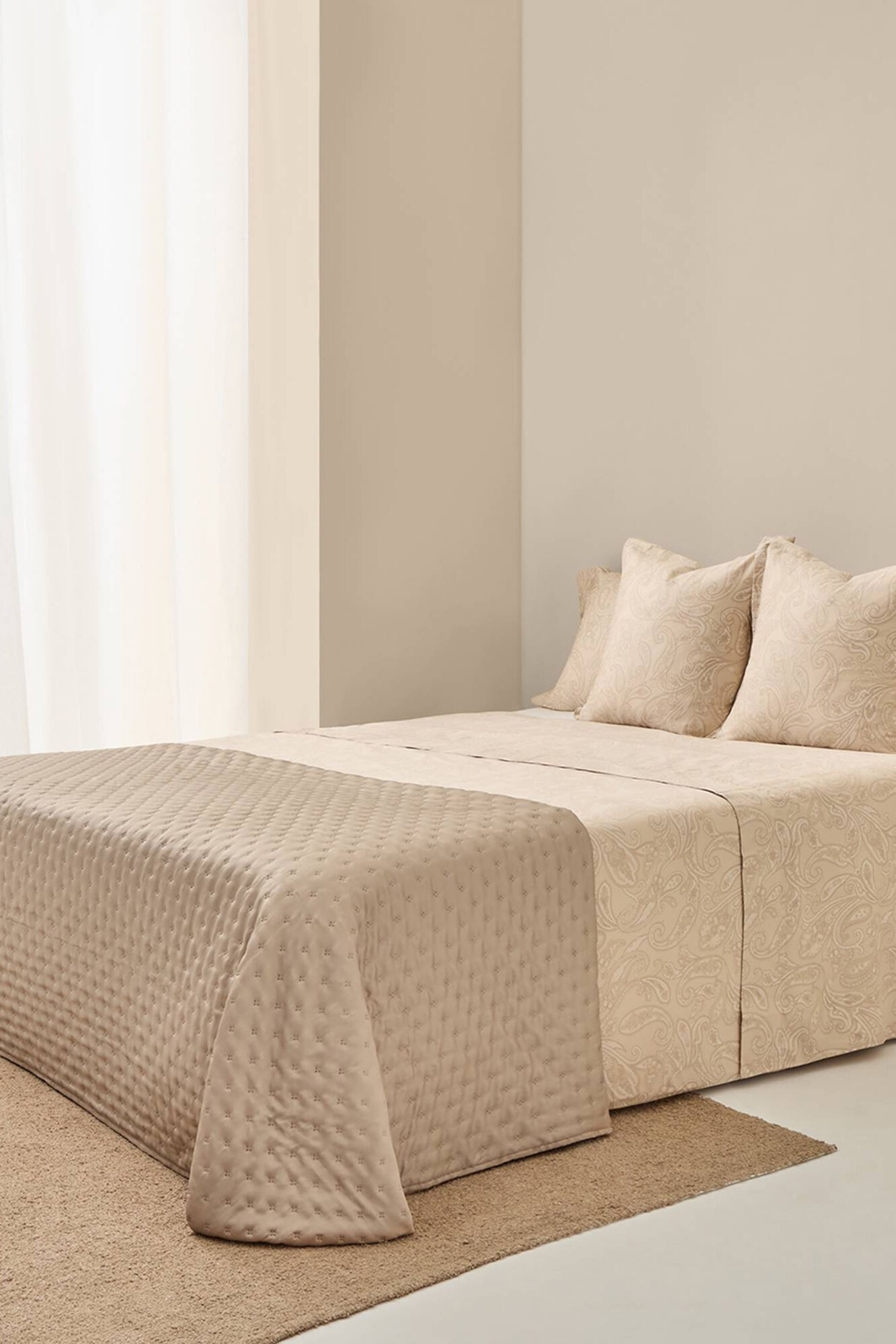 Textura Bedrucktes Satin-Bettlaken