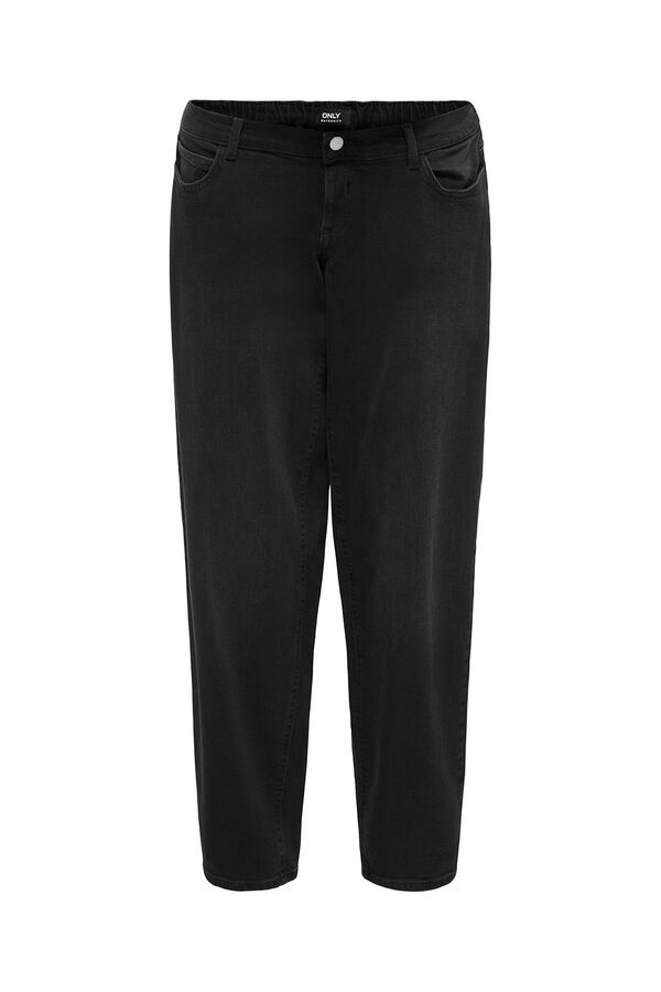 Only Maternity Straight maternity jeans black