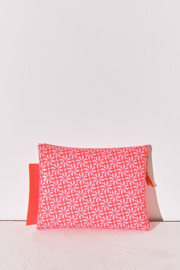Women'secret Bolsa ba&ntilde;ador- bikini impermeable estampado flores naranja