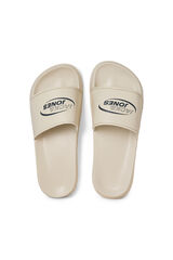 Jack & Jones Retro logo slide sandal grey