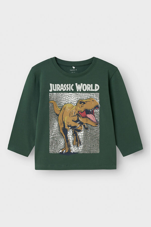Name it Camiseta de Jurassic Park de niño verde