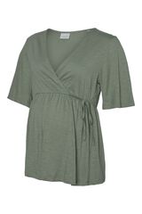 Mamalicious Short sleeve T-shirt Maternity grey