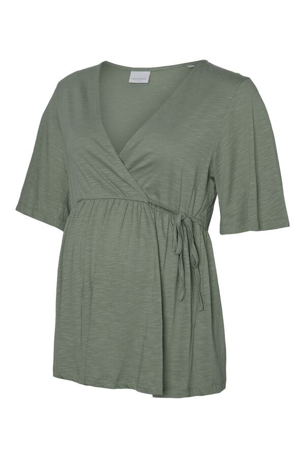 Mamalicious Short sleeve T-shirt Maternity grey