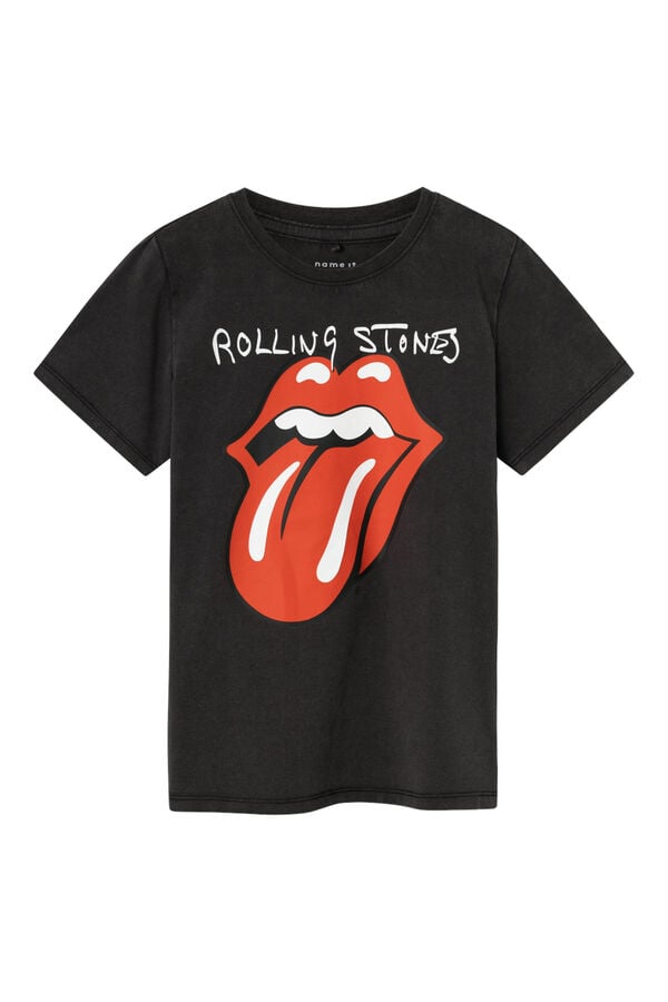Womensecret Rolling Stones short-sleeved T-shirt noir