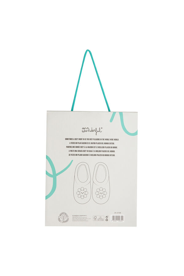 Mr. Wonderful Slippers size 31-35 Daisy - You are my spring Print