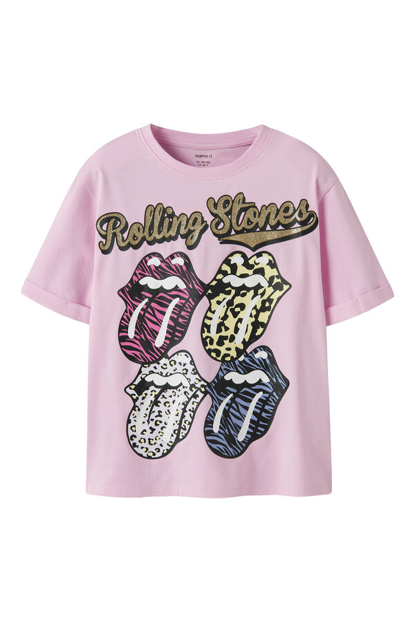 Name it Girl's Rolling Stone T-shirt pink