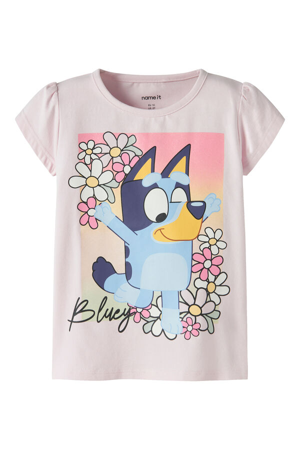 Name it Girl's short sleeve T-shirt BLUEY pink